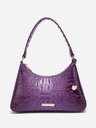 鱷魚壓紋流浪包附包飾