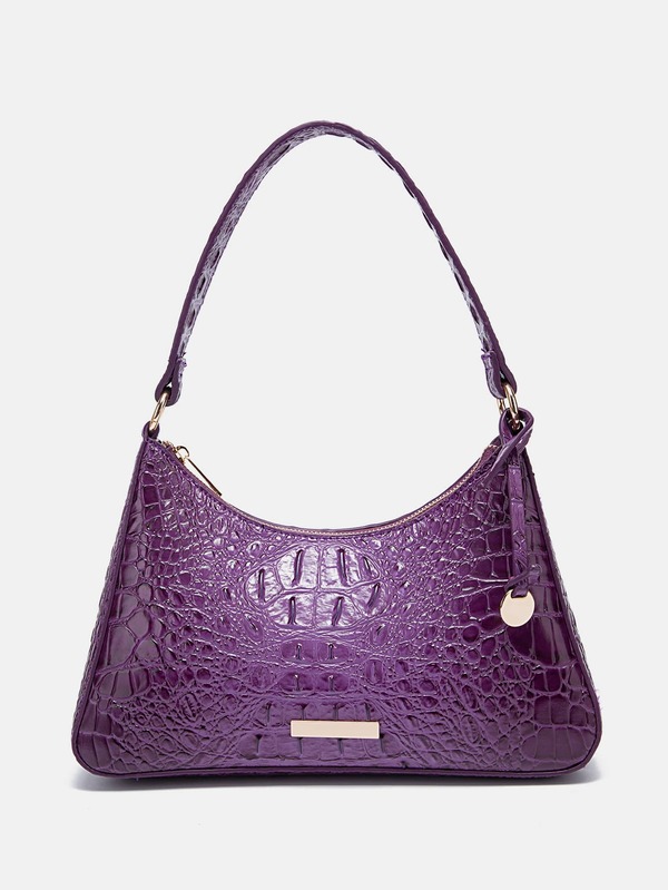 鱷魚壓紋流浪包附包飾