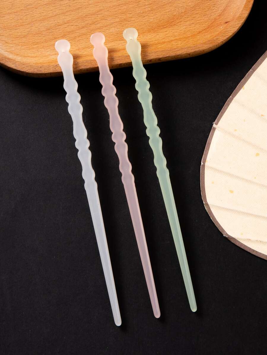 3 cái Ghim Tóc Tối giản - Nhiều màu - Xem 1