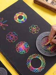 10入組混合圖案刮画紙 - 彩色 - 查看 3