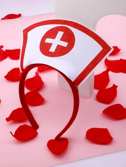 1pc Halloween Festive Nurse Cap Headband