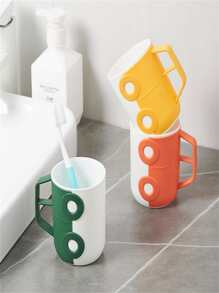 1 pieza Vaso de cuarto de baño con diseño de coche de color al azar - Multicolor - Ver 1