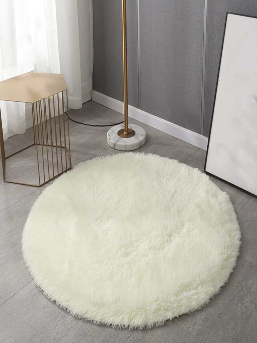 Alfombra unicolor mullido - Blanco - Ver 1