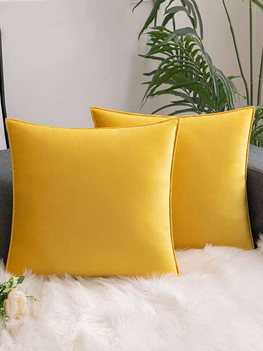 1 vỏ đệm chắc chắn không có chất độn - Màu Mù tạt vàng - Xem 1