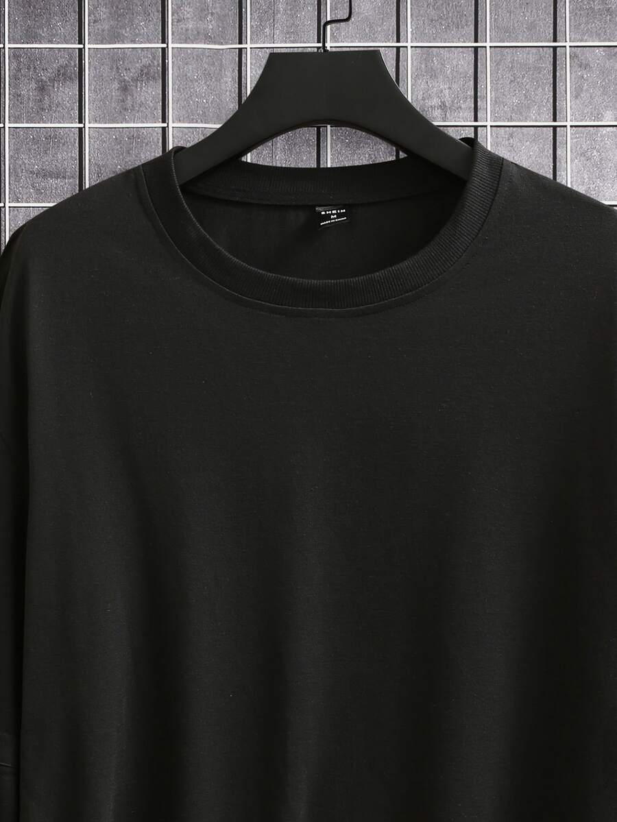 Manfinity Hypemode Loose Fit Men's Cut Out Drop Shoulder T-Shirt ...