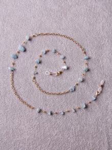 Stone Decor Glasses Chain - Multicolor - View 3