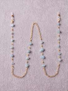 Stone Decor Glasses Chain - Multicolor - View 4