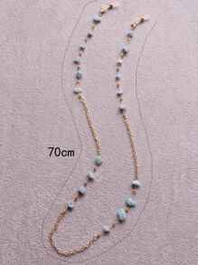 Stone Decor Glasses Chain - Multicolor - View 5