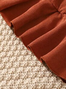 嬰兒褶邊假兩件荷葉邊下擺襯衫和喇叭褲 - 彩色 - 查看 6