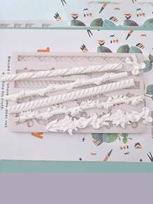 1入組浮雕設計DIY糖果模具 - 白色 - 查看 1