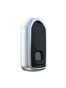 Chìa khóa Fob Loại vỏ Tương thích với Honda , Một Bấm vào Sự bảo vệ Che phủ - Bạc - Xem 2