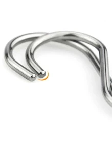 12pcs, Kitchen Storage Wardrobe Storage Hook Set - Silver - View 3