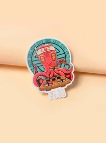 Vincenttrinidadart 1sheet Octopus Pattern Laptop Sticker - Multicolor - View 3