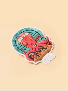 Vincenttrinidadart 1sheet Octopus Pattern Laptop Sticker - Multicolor - View 4