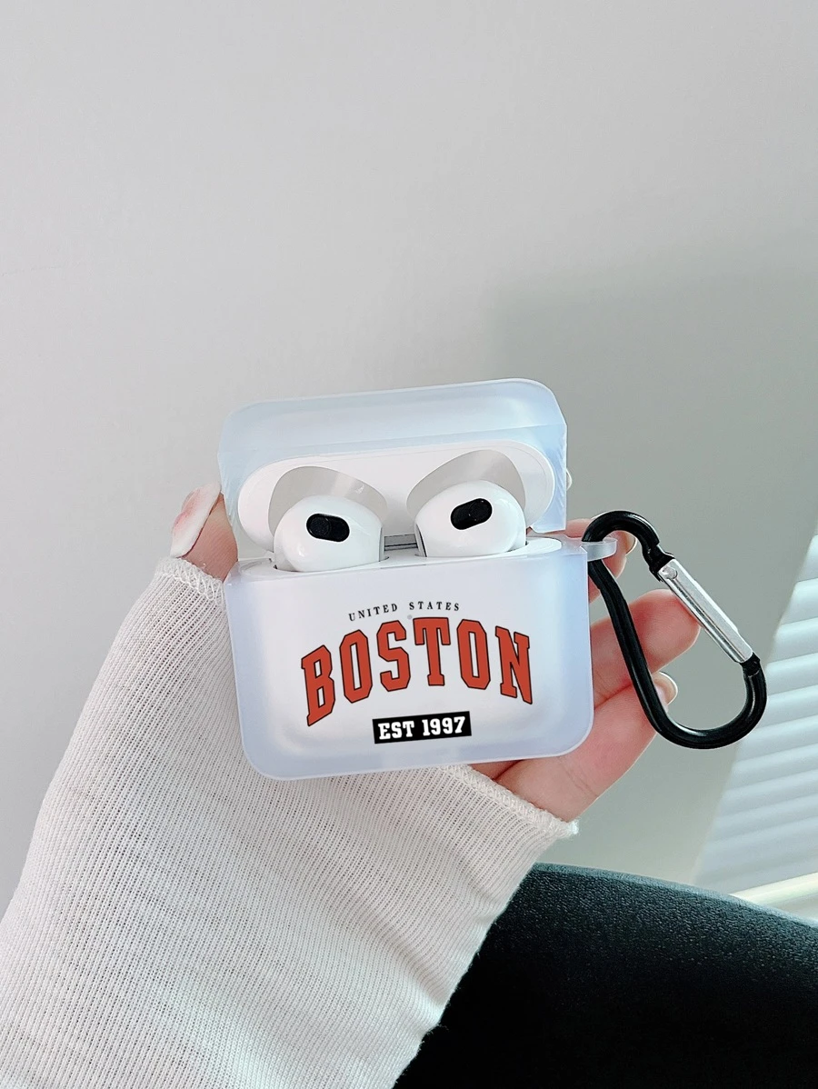 Một In thư Hình vuông Trong suốt Tai nghe Tương thích với Airpods , Với móc , Tai nghe Không bao gồm - Nhiều màu - Xem 1