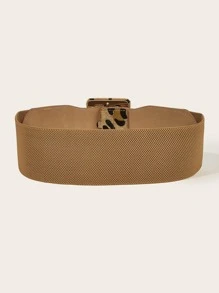 1 件全新多色豹纹扣腰带，适合派对礼服、外套、时尚配饰，适合日常穿着 - 彩色 - 查看 4