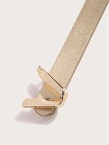 Letter Buckle Belt Summer, School Fall, Autumn, Halloween - Gold - View 2