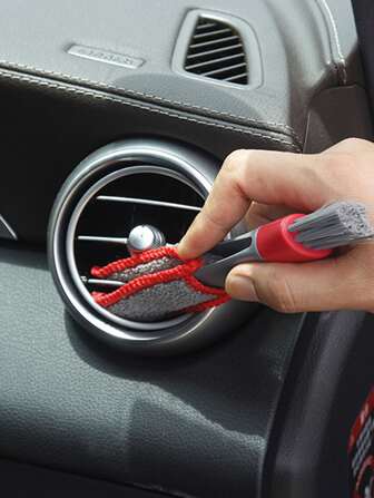 1 pièce Brosse de nettoyage sortie d'air de voiture
