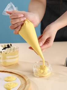 100 piezas Bolsa de pastel desechable - transparente - Ver 1