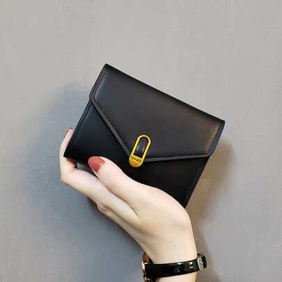 Metal Decor Small Wallet