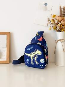 Boys Dinosaur Pattern Sling Bag - Multicolor - View 2