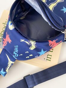 Boys Dinosaur Pattern Sling Bag - Multicolor - View 5