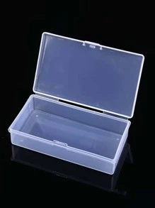1pc Clear Storage Box, Transparent PP Multifunction Jewelry Box For Home