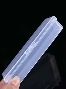 1pc Clear Storage Box, Transparent PP Multifunction Jewelry Box For Home