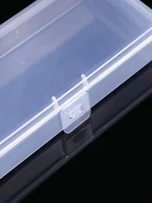 1pc Clear Storage Box - Clear - View 3