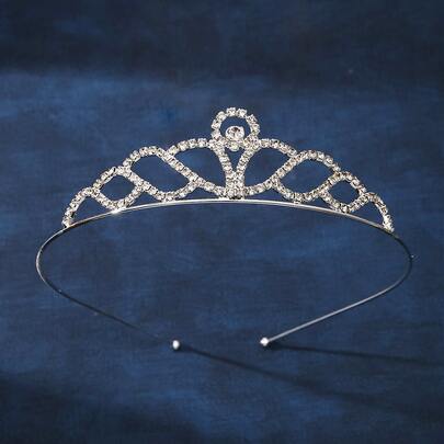Rhinestone Crown Design Wedding Headband
