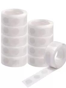 10pcs Balloon Glue Dot For Balloons Accessories Gallon Dot Birthday Wedding Party Balloons Glue Sticker Balloons Stand Arch Balloon - White - View 1