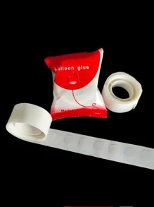 10pcs Balloon Glue Dot For Balloons Accessories Gallon Dot Birthday Wedding Party Balloons Glue Sticker Balloons Stand Arch Balloon - White - View 2