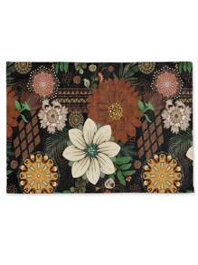 1入組花朵印花餐墊