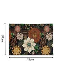 1入組花朵印花餐墊