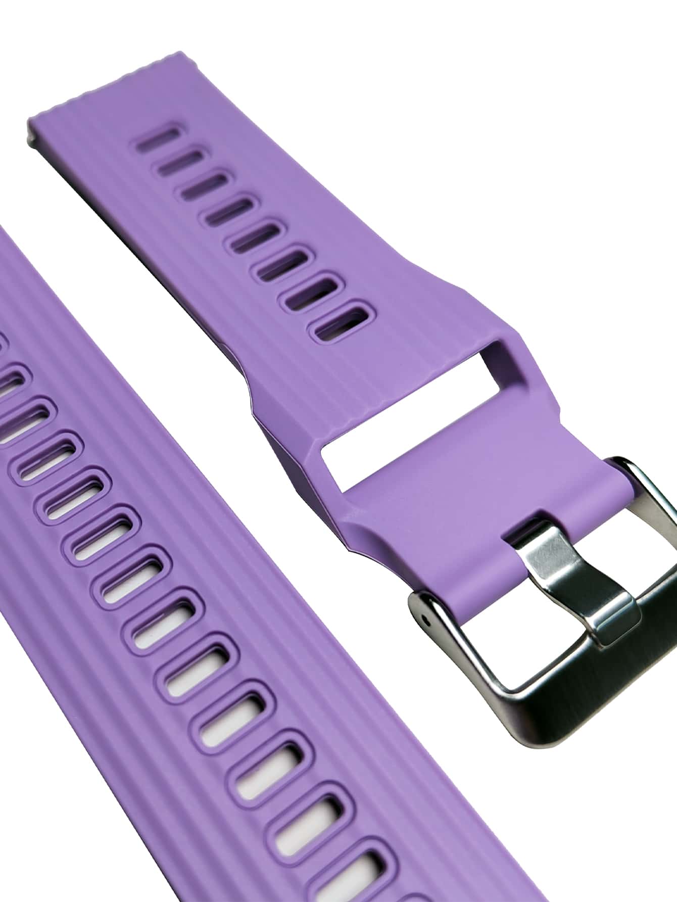 Solid Silicone Watchband - Purple - View 4