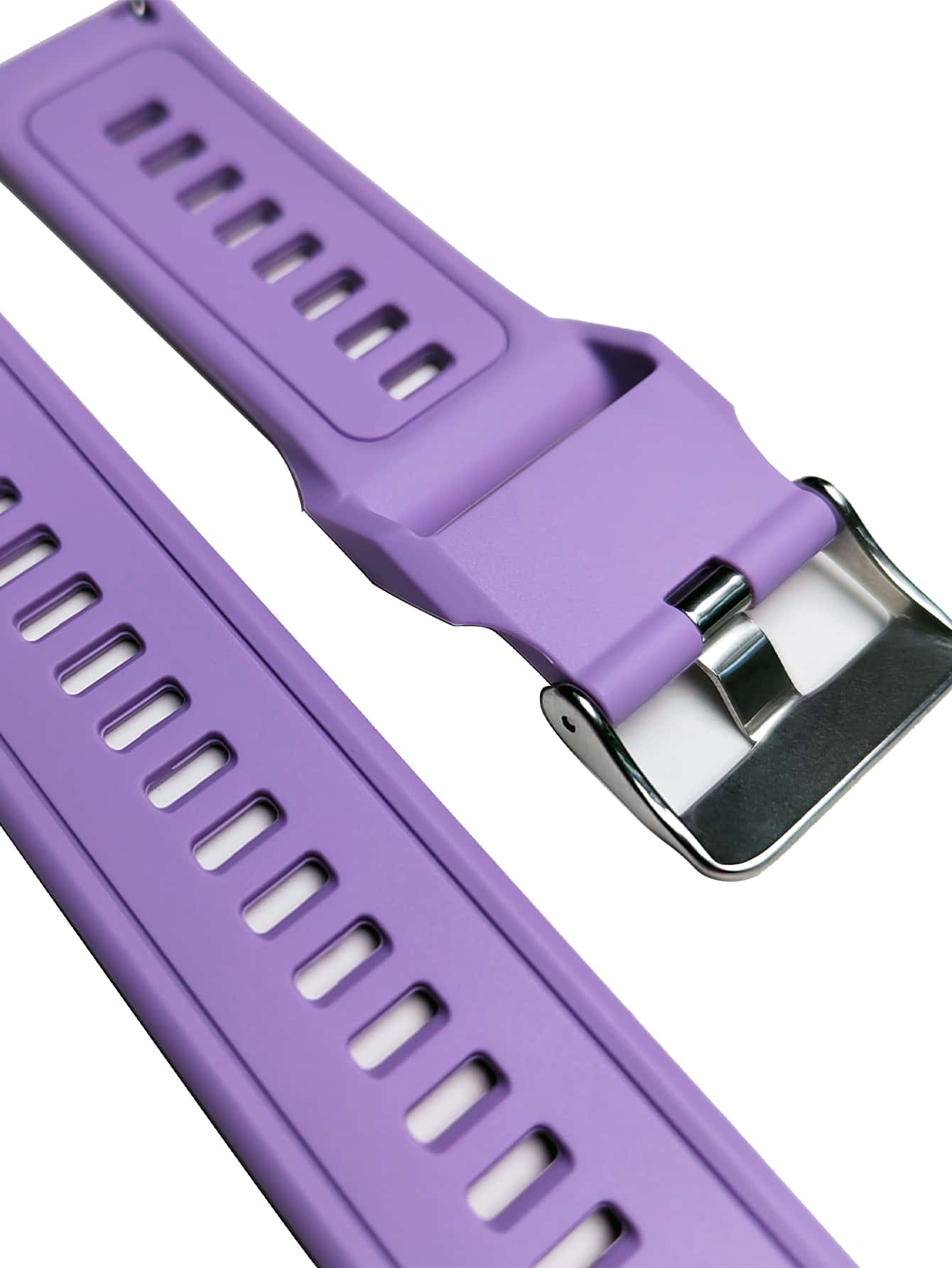 Solid Silicone Watchband - Purple - View 2