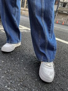 DAZY Jeans con lavado de pierna ancha