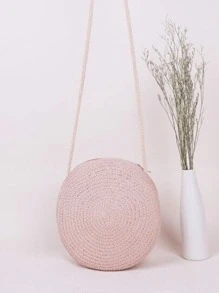 Yogodlns 迷你極簡草編包 - 淺粉色 - 查看 1