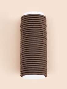 30pcs Solid Hair Tie Casual Ponytail Holders Hair Elastics Hair Rubber Bands Scrunchies Hair Rope Elastic Hair Tie, Hair Bobbles Hair Accessories Head Accessories - Coffee Brown - View 1