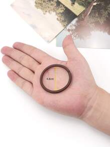 30pcs Solid Hair Tie Casual Ponytail Holders Hair Elastics Hair Rubber Bands Scrunchies Hair Rope Elastic Hair Tie, Hair Bobbles Hair Accessories Head Accessories - Coffee Brown - View 4