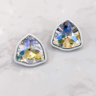 Rhinestone Decor Stud Earrings