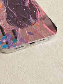 夏日人物印花手機殼，適用於iPhone 11、iPhone 13、華為P30 Pro，可愛風格