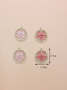 4入組花DIY吊墜 - 彩色 - 查看 3