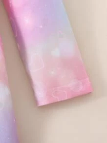 Girls Tie Dye Print Dress - Multicolor - View 3