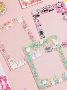 16入組卡通圖案貼紙 - 彩色 - 查看 3