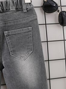 Niñito Jeans desgarro con lavado