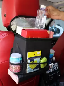 1 pieza Organizador de coche almacenamiento - Negro - Ver 1