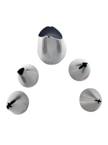 5pcs Stainless Steel Piping Nozzle - Silver - View 3
