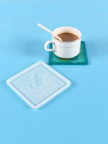 1pc Cartoon Wolf Design DIY Silicone Mold - White - View 3