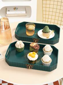 1pc Elk Decor Tray - Multicolor - View 2